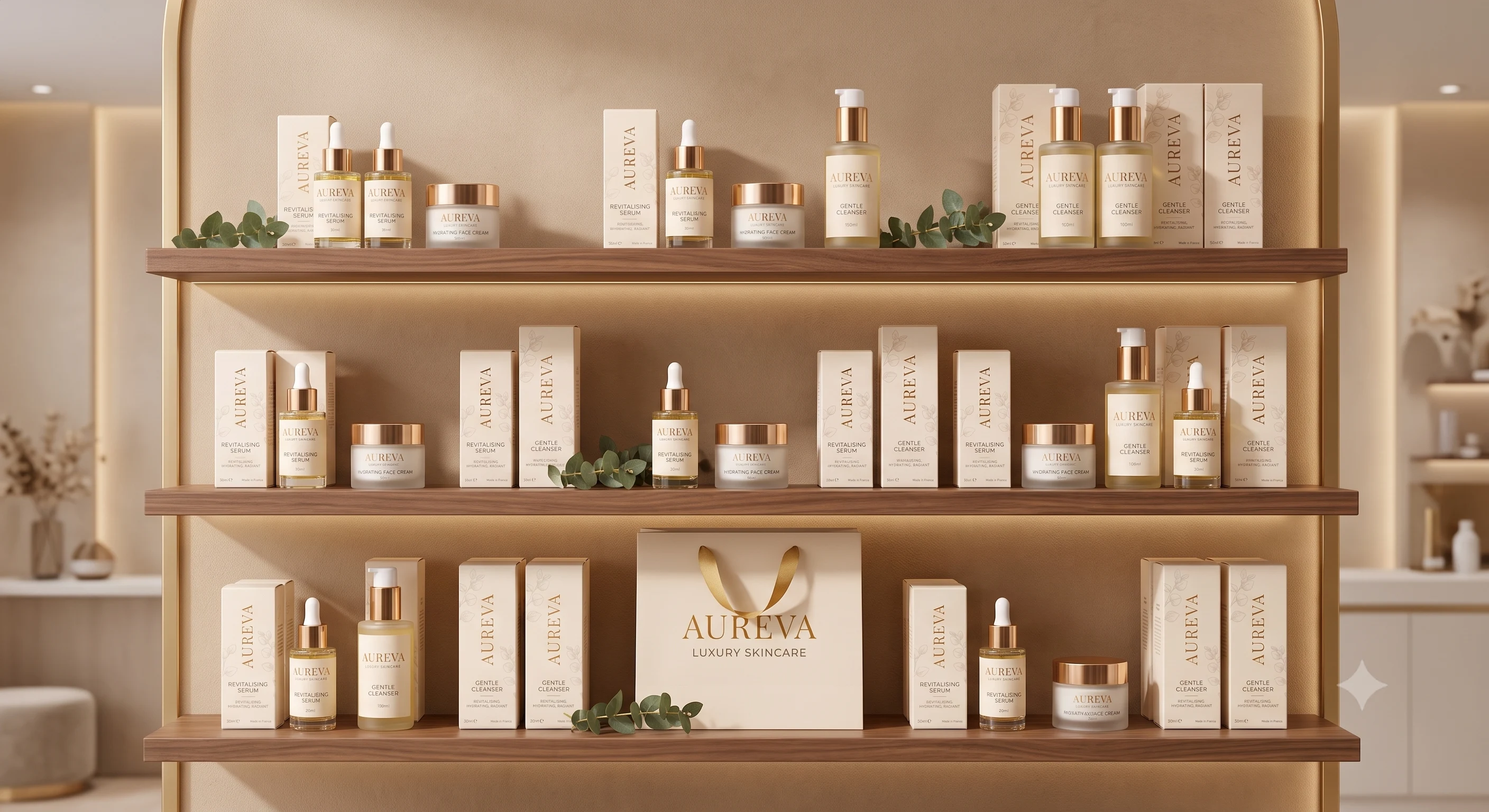 AUREVA retail display environment